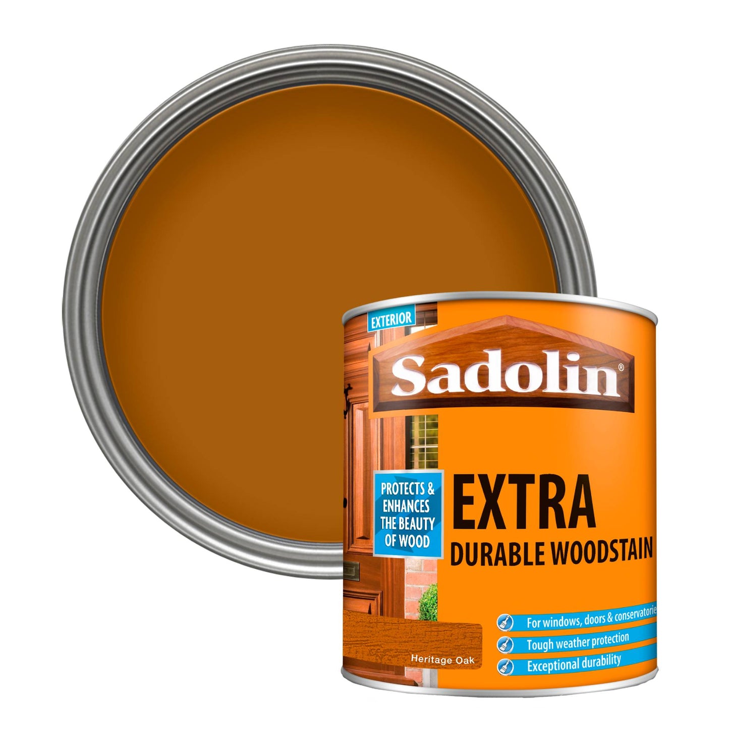 Sadolin Weatherproof Exterior Wood Stain for Ultimate Protection - Heritage Oak