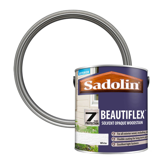 Sadolin Beautiflex - Opaque Exterior Wood Finish with 7 Year Protection - White