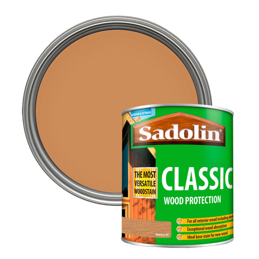 Sadolin Weatherproof Interior and Exterior Wood Stain - Natural