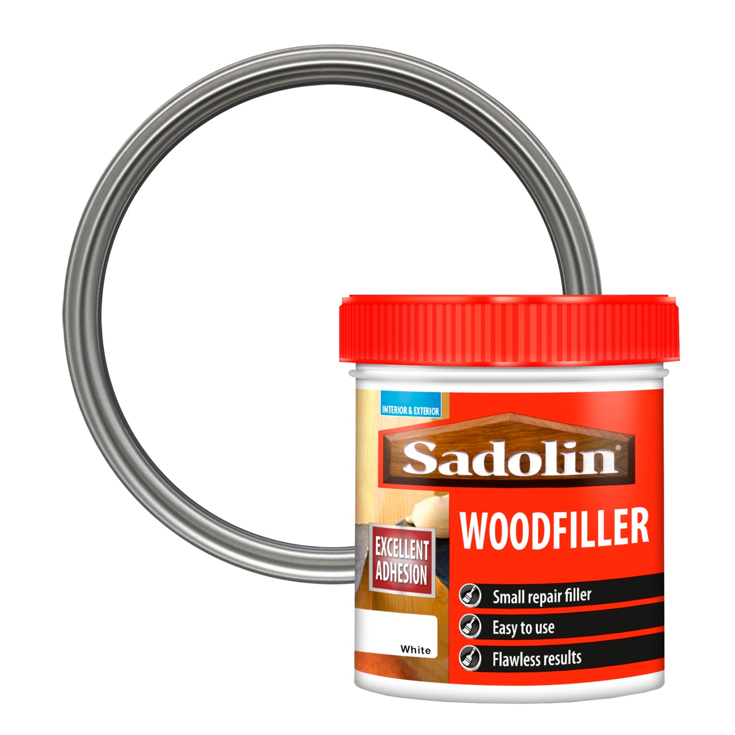 Sadolin Woodfiller for Small Repairs to Interior and Exterior Wood - White - 250ml