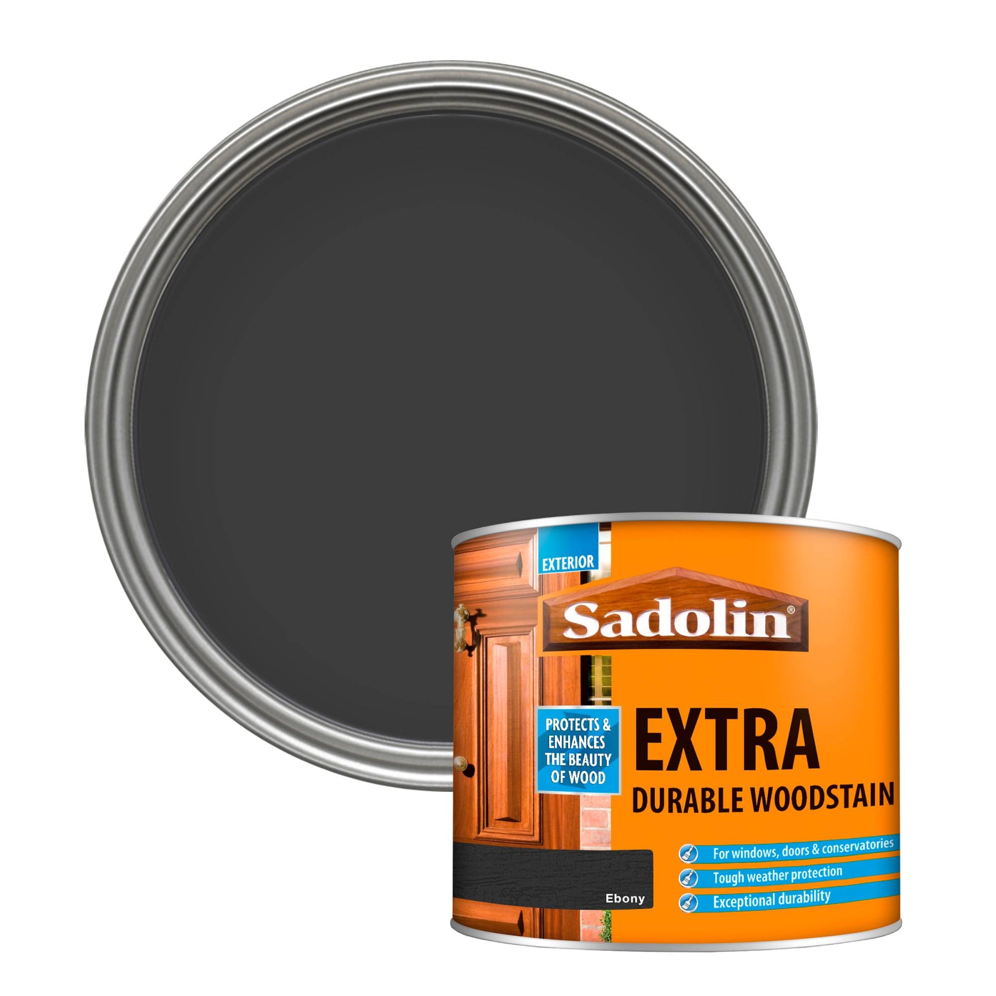 Sadolin Weatherproof Exterior Wood Stain for Ultimate Protection - Ebony