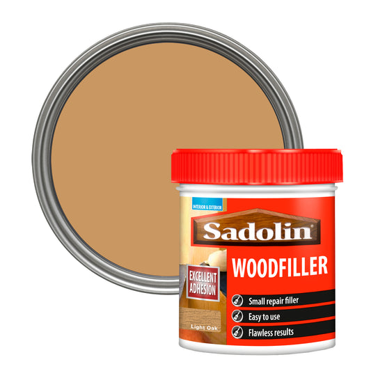 Sadolin Woodfiller for Small Repairs to Interior and Exterior Wood - Light Oak - 250ml