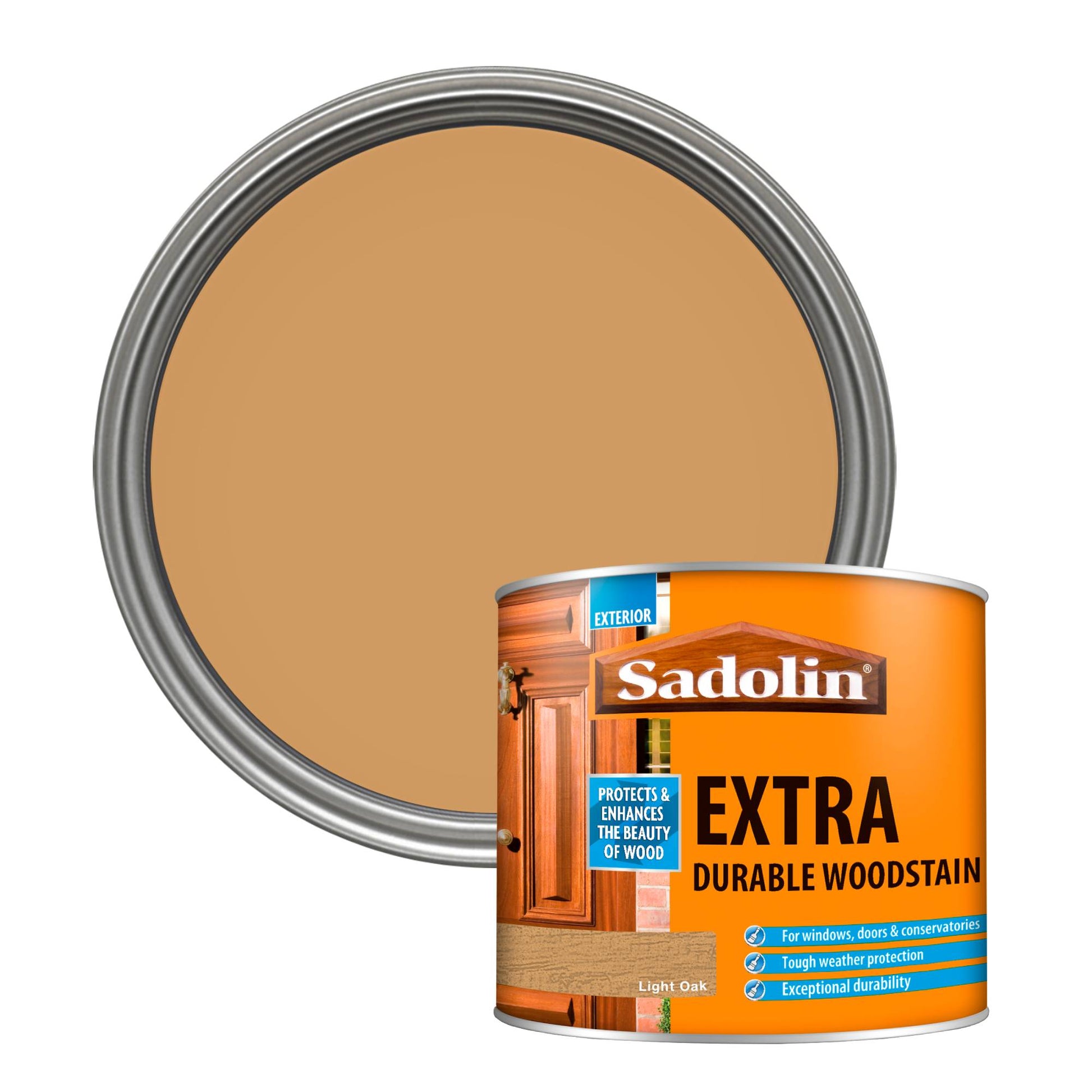 Sadolin Weatherproof Exterior Wood Stain for Ultimate Protection - Light Oak