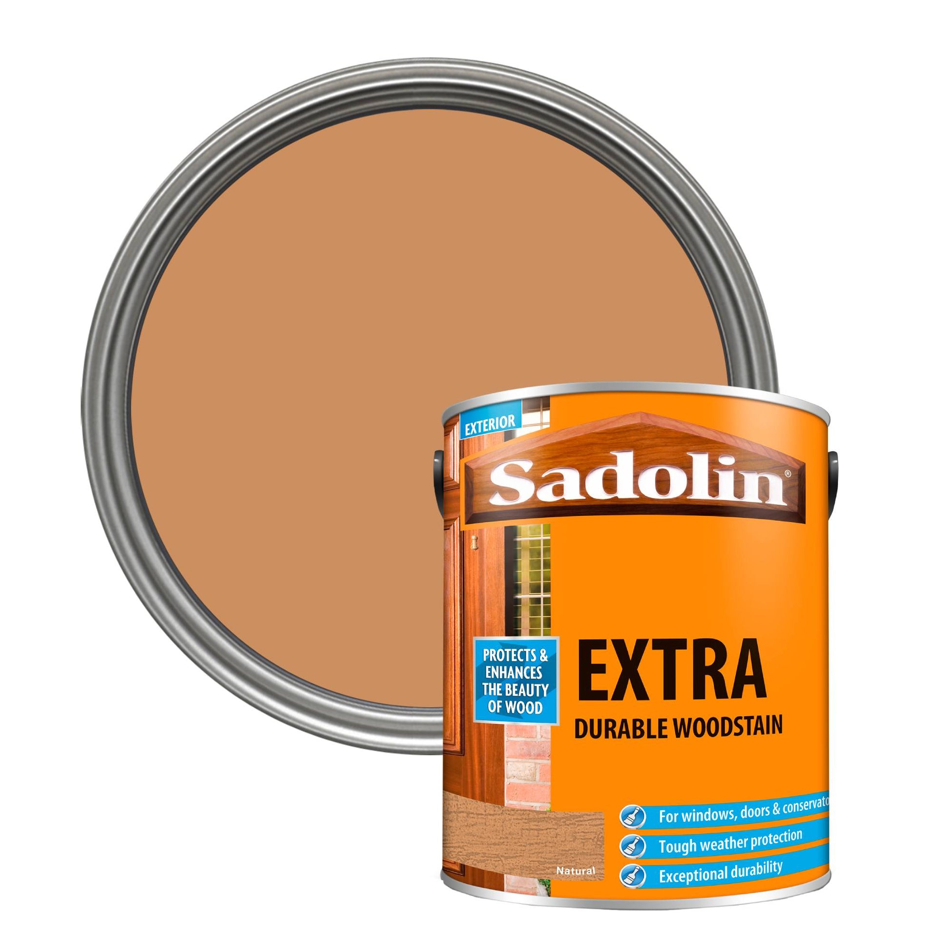 Sadolin Weatherproof Exterior Wood Stain for Ultimate Protection - Natural