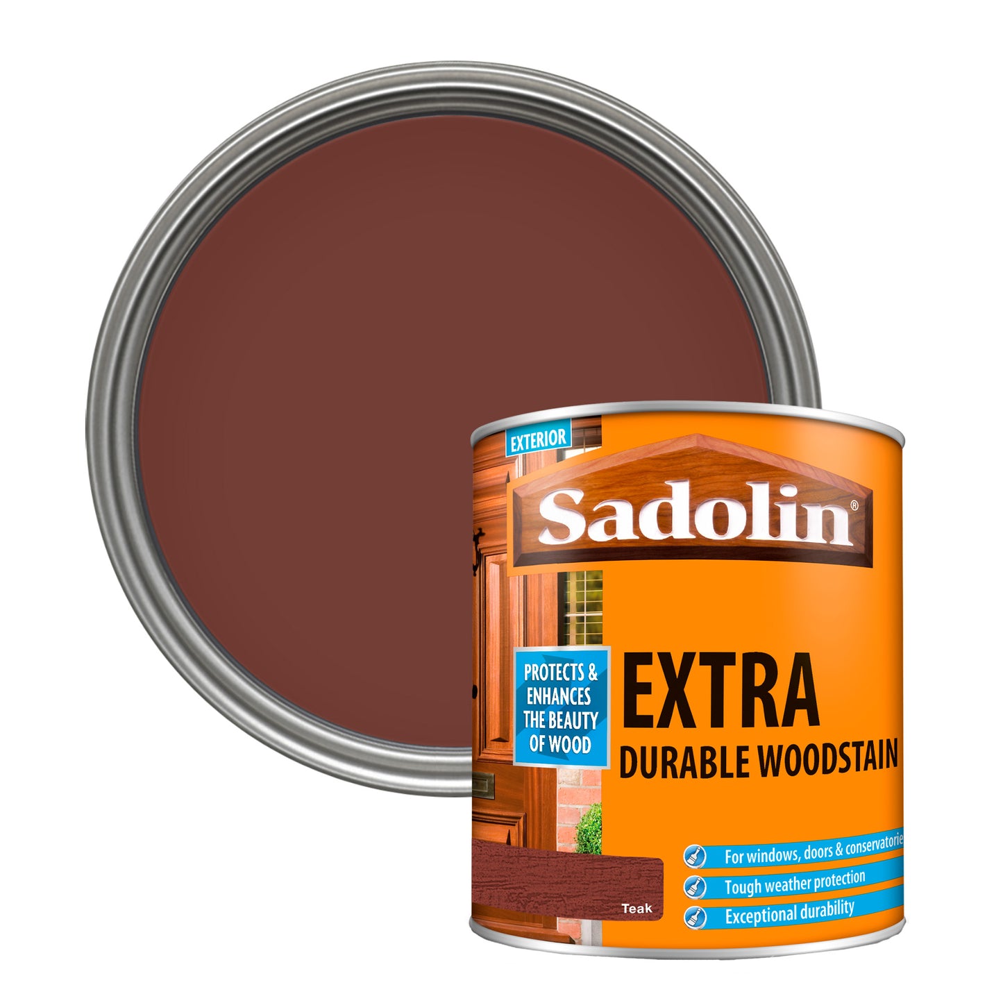 Sadolin Weatherproof Exterior Wood Stain for Ultimate Protection - Teak