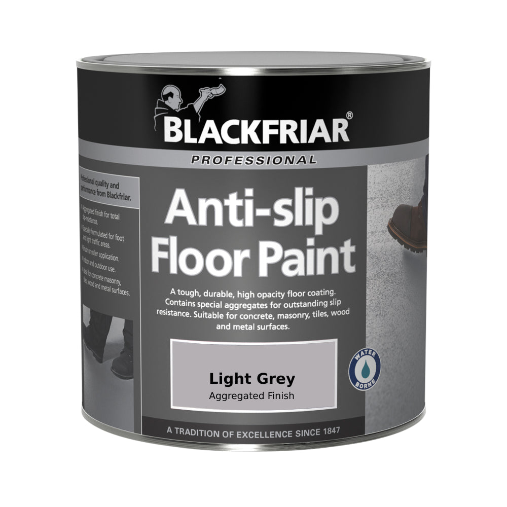 Blackfriar Professional Anti-Slip Floor Paint - Light Grey - 5 Litre