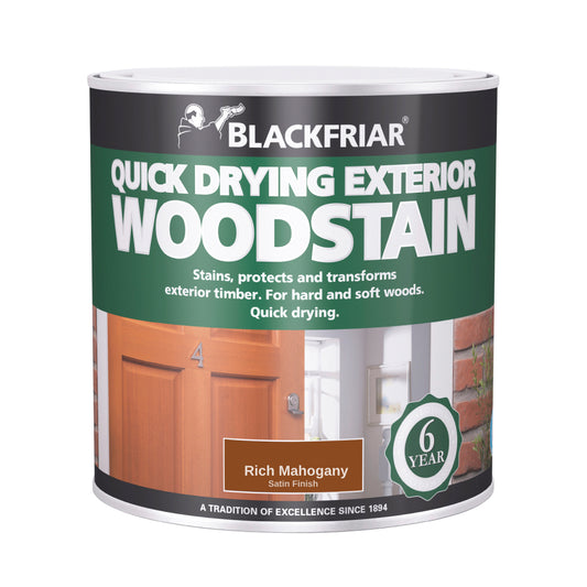 Blackfriar Quick Drying Exterior Woodstain - Rich Mahogany