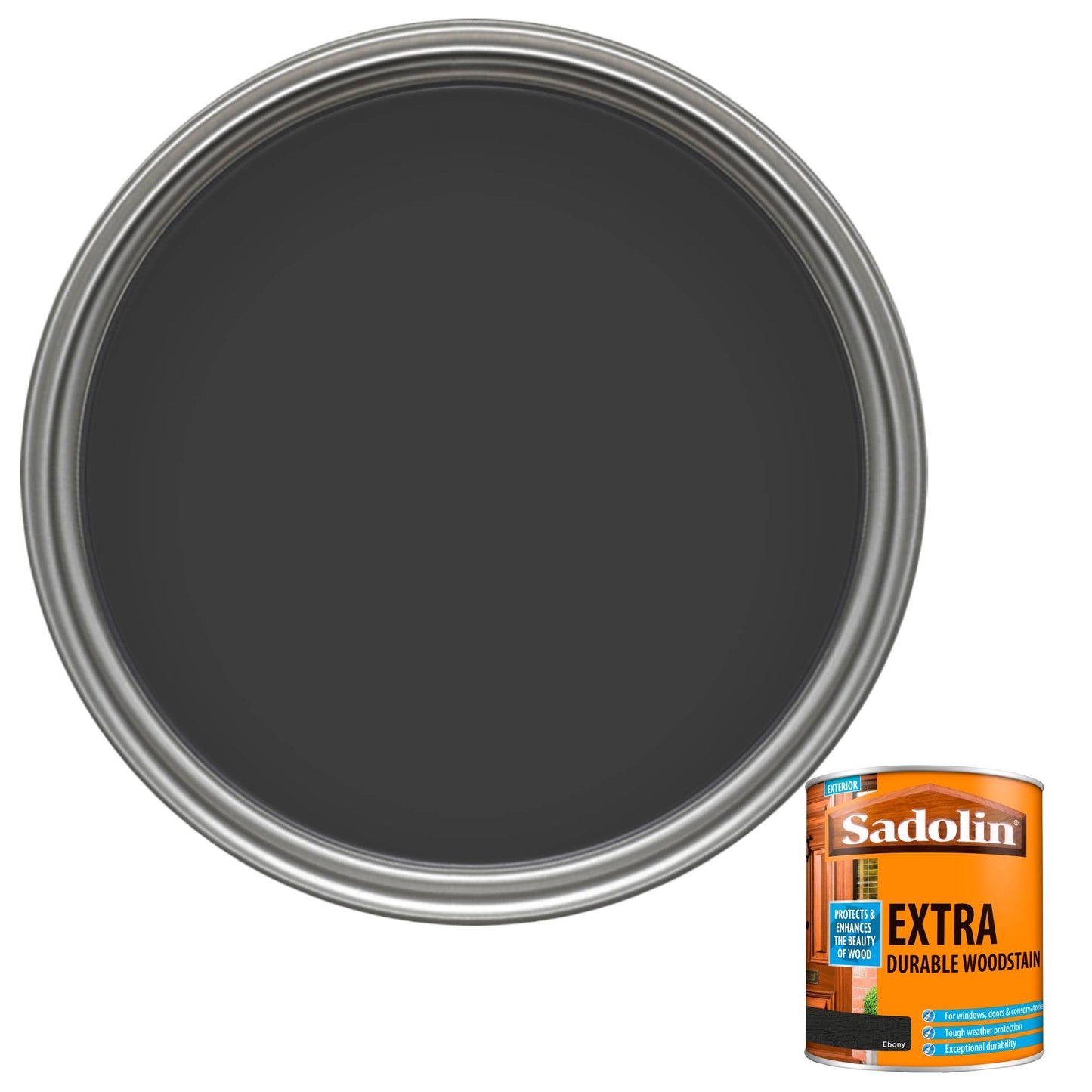 Sadolin Weatherproof Exterior Wood Stain for Ultimate Protection - Ebony