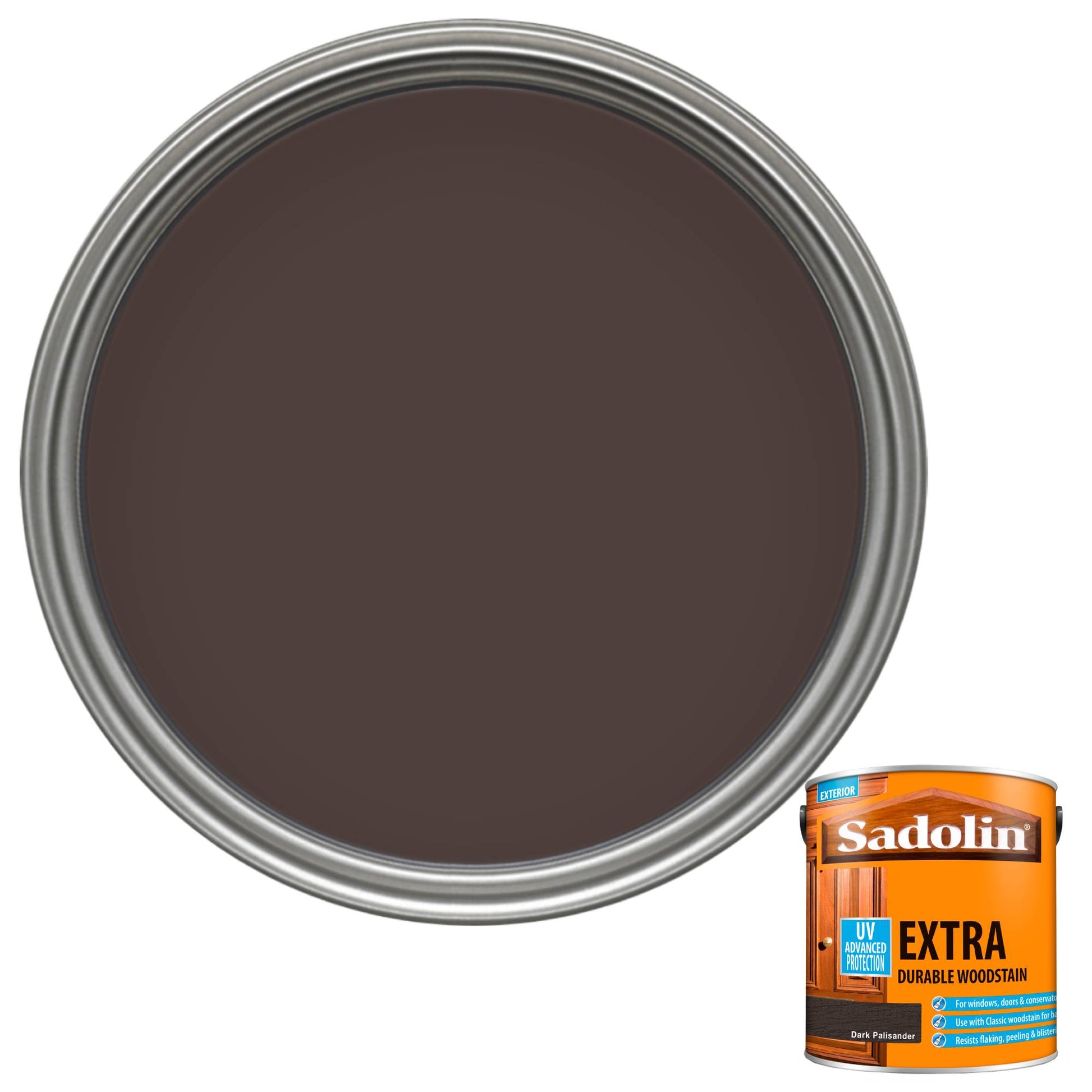 Sadolin Weatherproof Exterior Wood Stain for Ultimate Protection - Dark Palisander