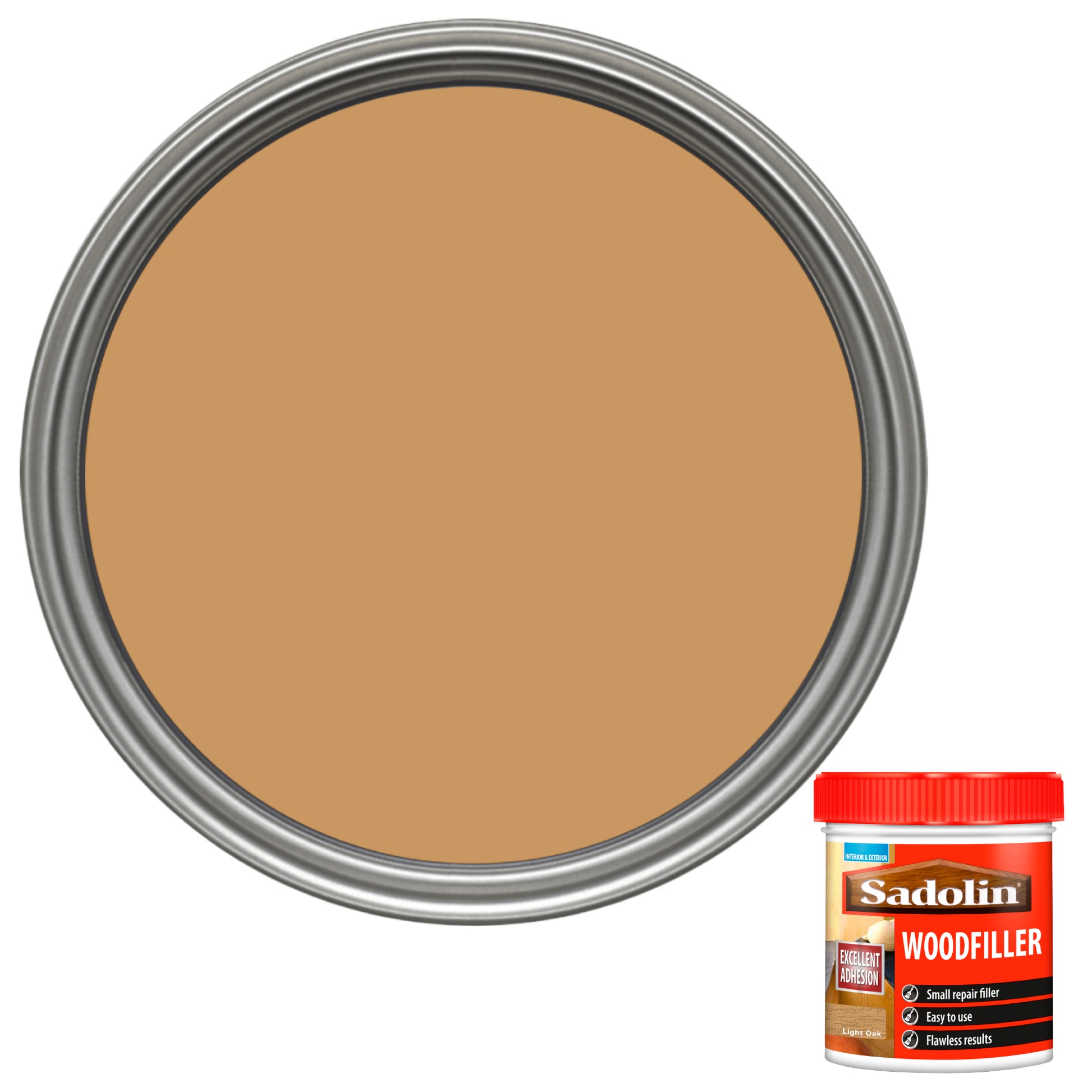 Sadolin Woodfiller for Small Repairs to Interior and Exterior Wood - Light Oak - 250ml