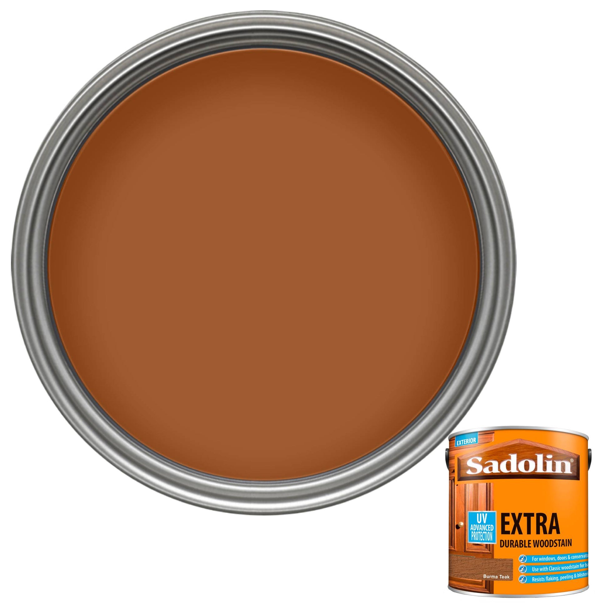 Sadolin Weatherproof Exterior Wood Stain for Ultimate Protection - Burma Teak