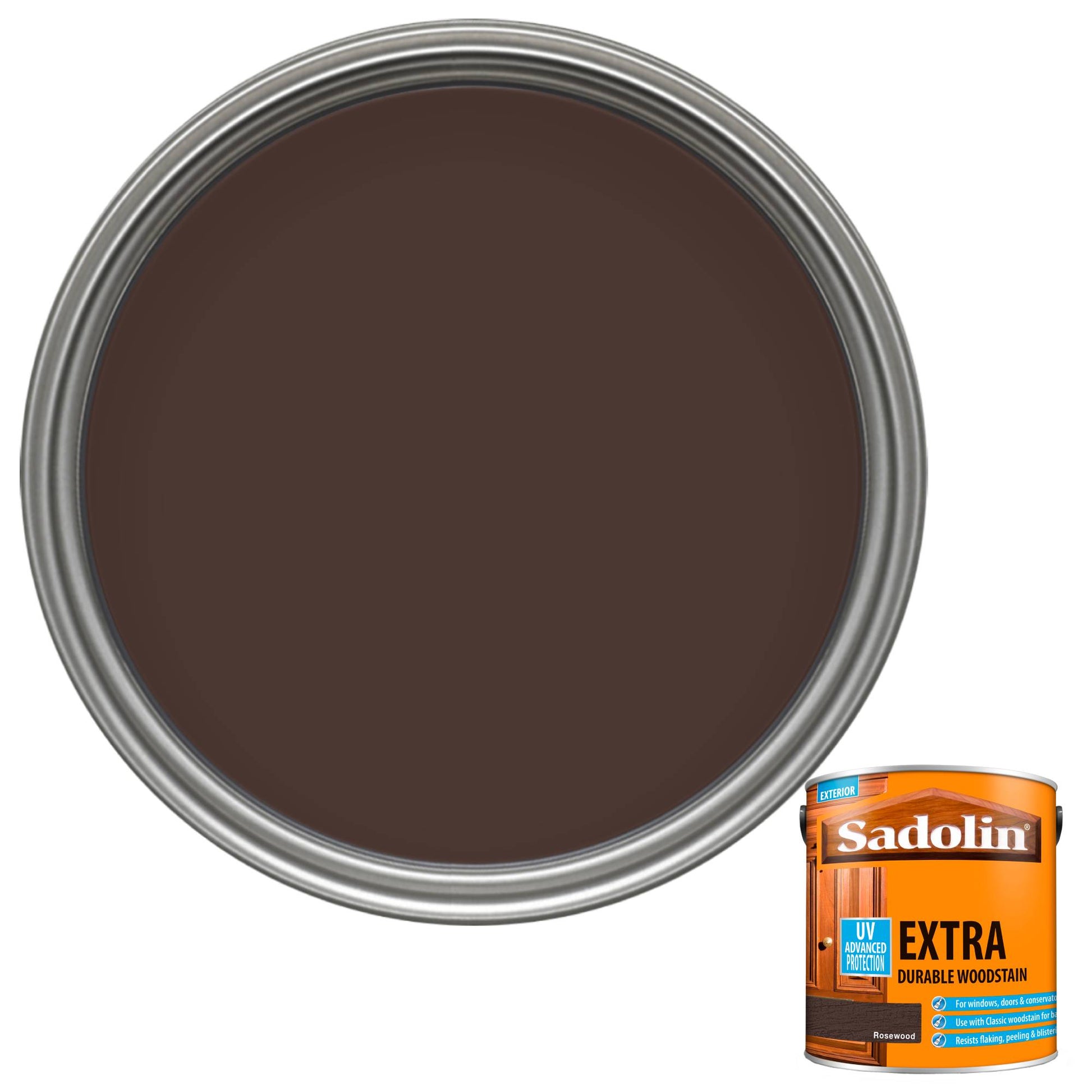 Sadolin Weatherproof Exterior Wood Stain for Ultimate Protection - Rosewood