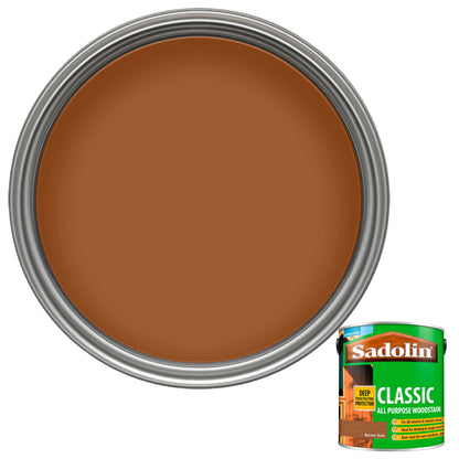 Sadolin Weatherproof Interior and Exterior Wood Stain - Burma Teak