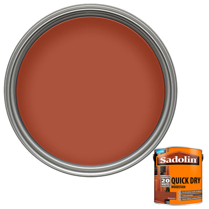 Sadolin Quick Dry Long-Lasting Exterior Woodstain with Six Year Protection - Redwood