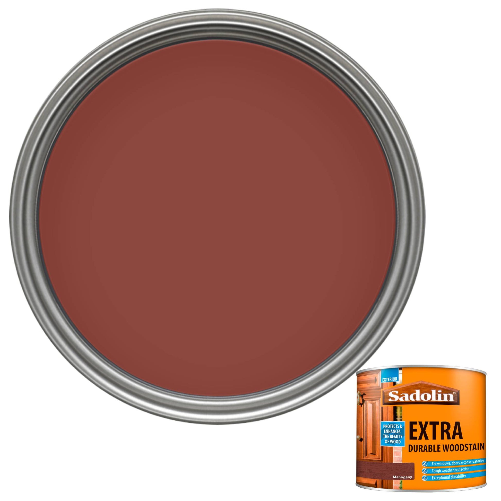 Sadolin Weatherproof Exterior Wood Stain for Ultimate Protection - Mahogany