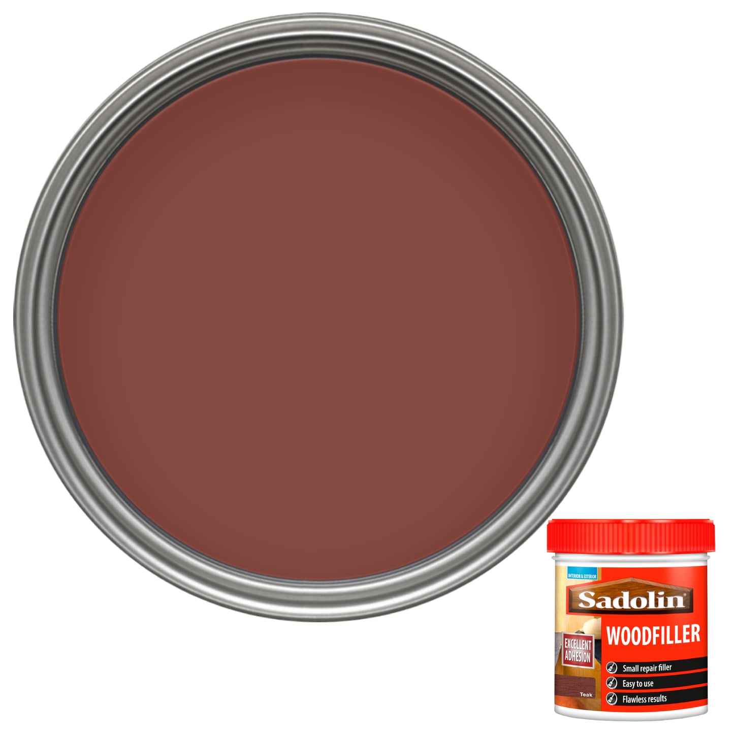 Sadolin Woodfiller for Small Repairs to Interior and Exterior Wood - Teak - 250ml