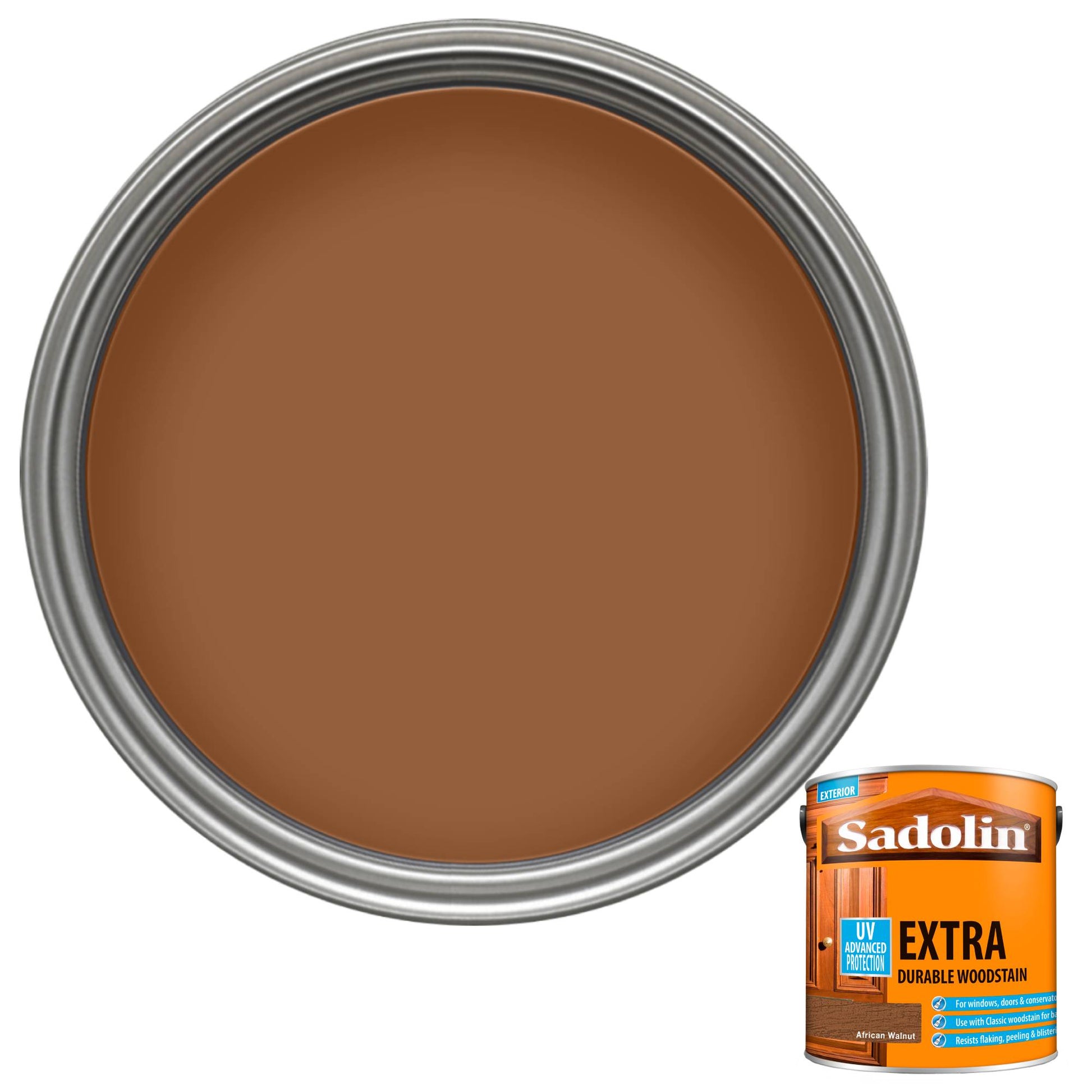 Sadolin Weatherproof Exterior Wood Stain for Ultimate Protection - African Walnut