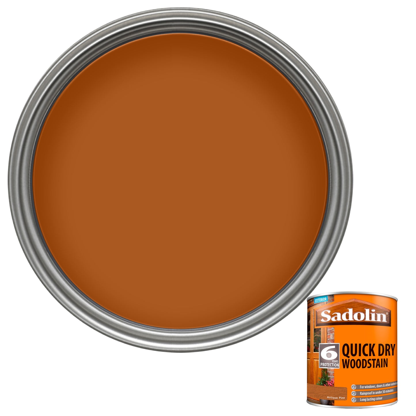 Sadolin Quick Dry Long-Lasting Exterior Woodstain with Six Year Protection - Antique Pine