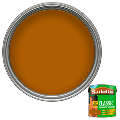 Sadolin Weatherproof Interior and Exterior Wood Stain - Heritage Oak