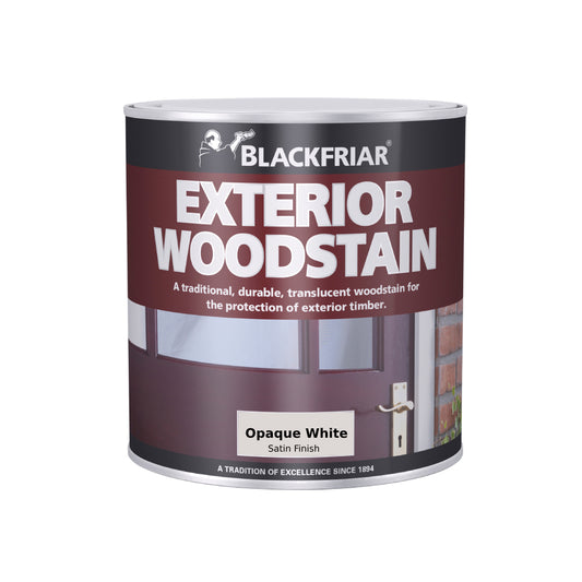 Blackfriar Exterior Woodstain - Opaque White - 2.5 Litre