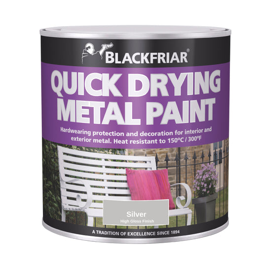 Blackfriar Quick Drying Metal Paint - Silver