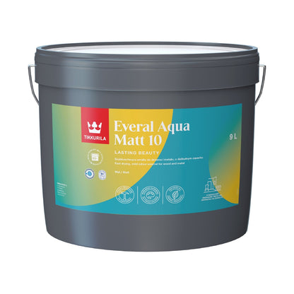 Everal Aqua Matt [10] Acrylic Enamel Paint - Tinted Colour