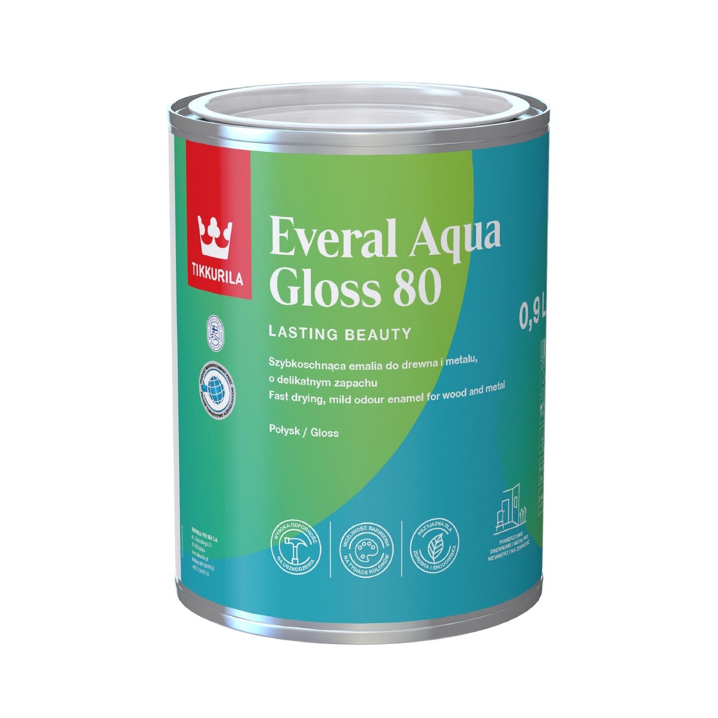 Everal Aqua Gloss [80] Acrylic Enamel Paint - White