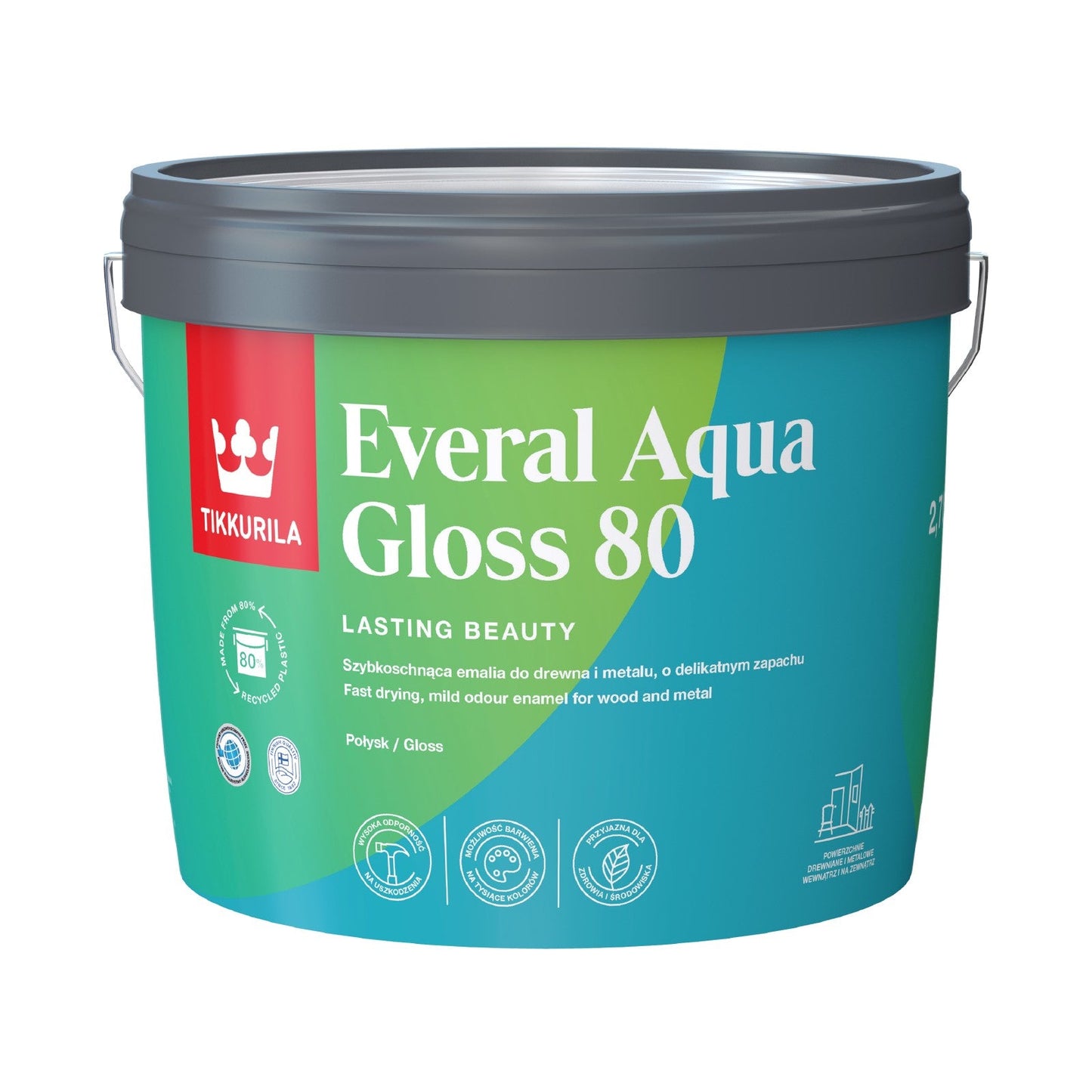 Everal Aqua Gloss [80] Acrylic Enamel Paint - Tinted Colour