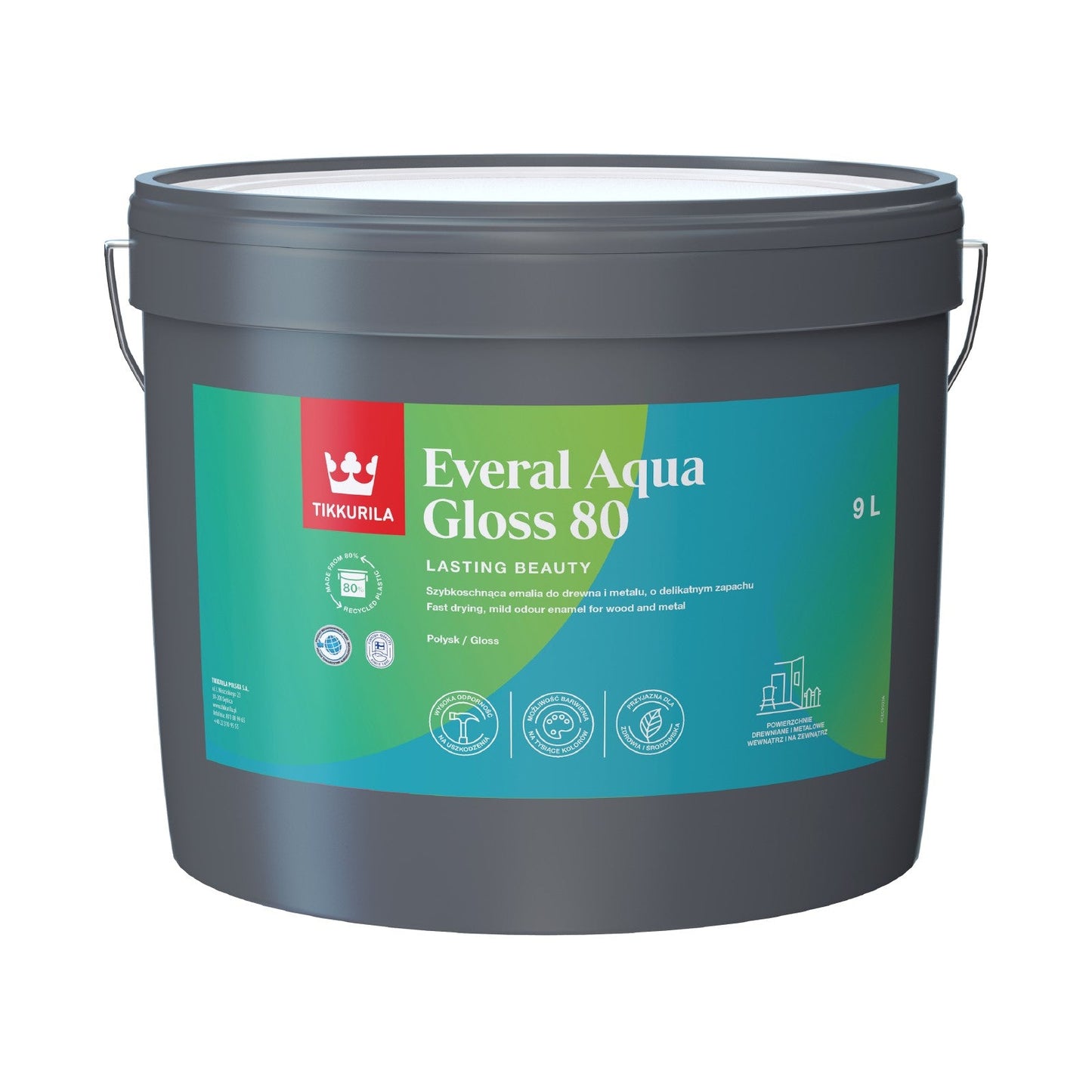 Everal Aqua Gloss [80] Acrylic Enamel Paint - White