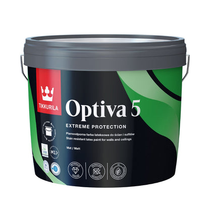 Tikkurila Optiva 5 Matt High Quality Scrubbable - Tinted Colour